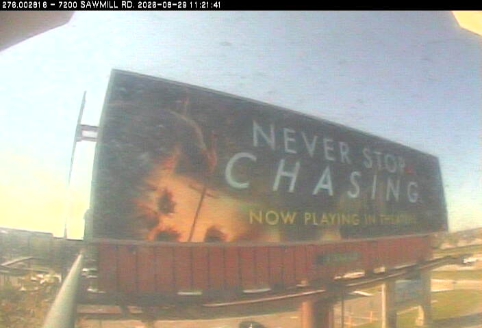 Never Stop Chasing digital bulletin, Panel 2816, Now Playing creative