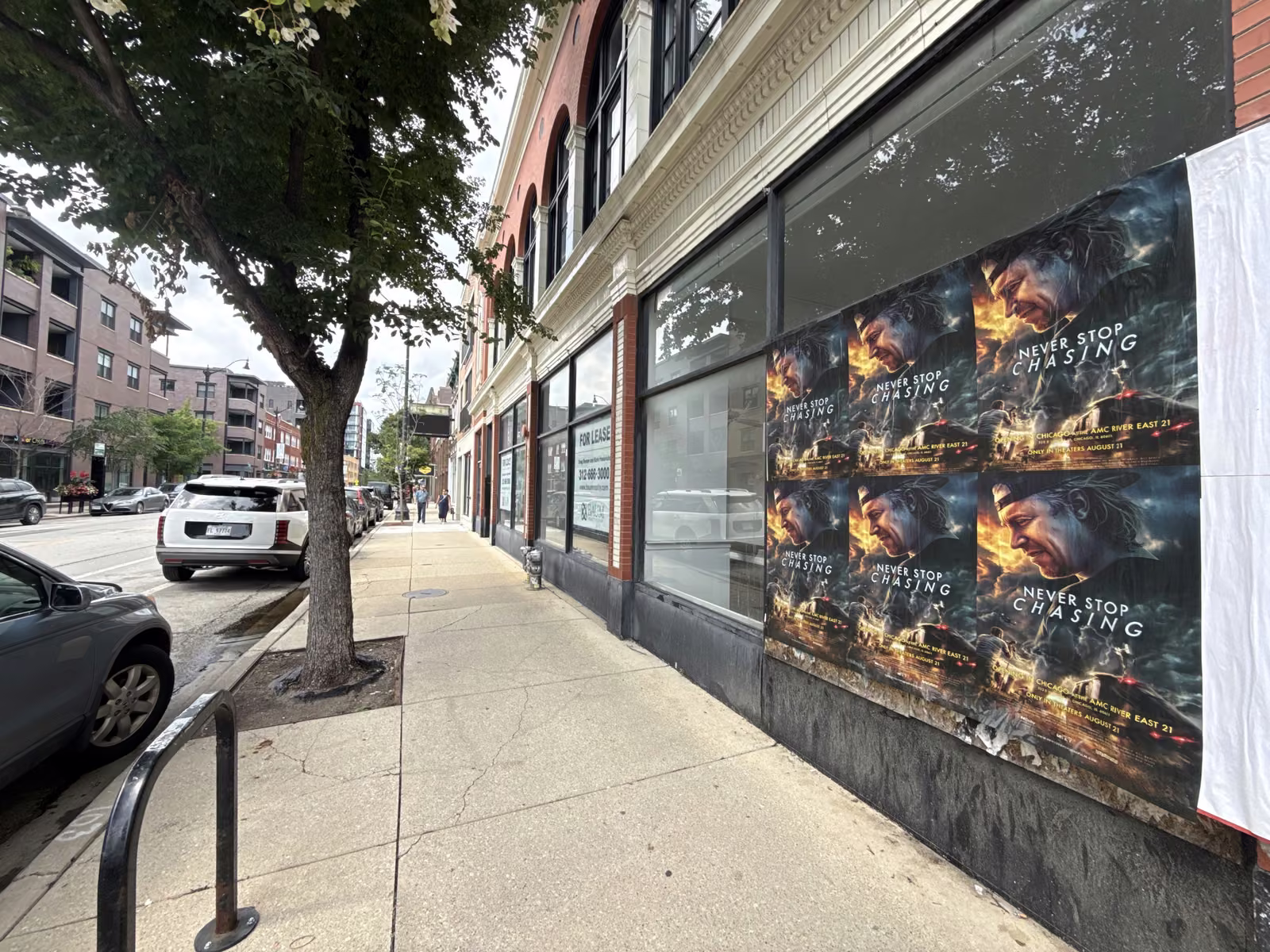 Never Stop Chasing wild posting at 2432 N Lincoln Ave, Lincoln Park, Chicago