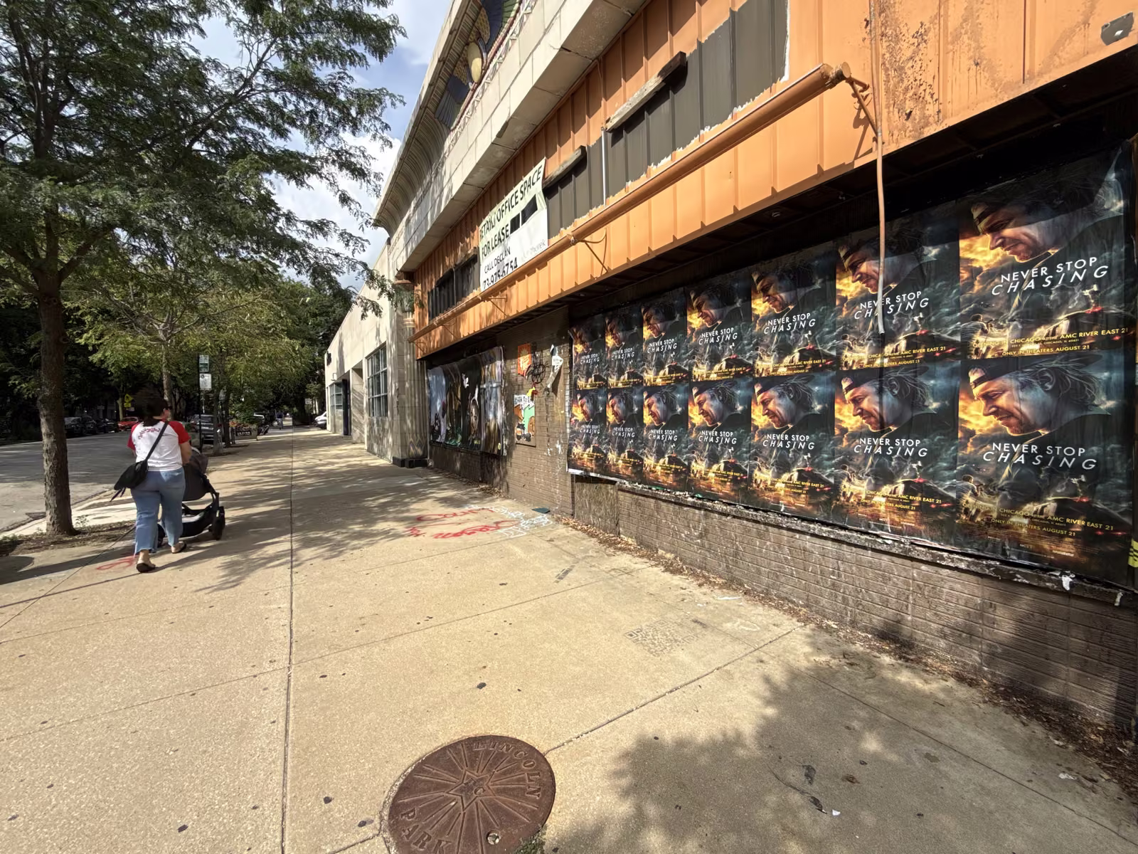 Never Stop Chasing wild posting at 4019 N Sheridan Rd, Uptown, Chicago