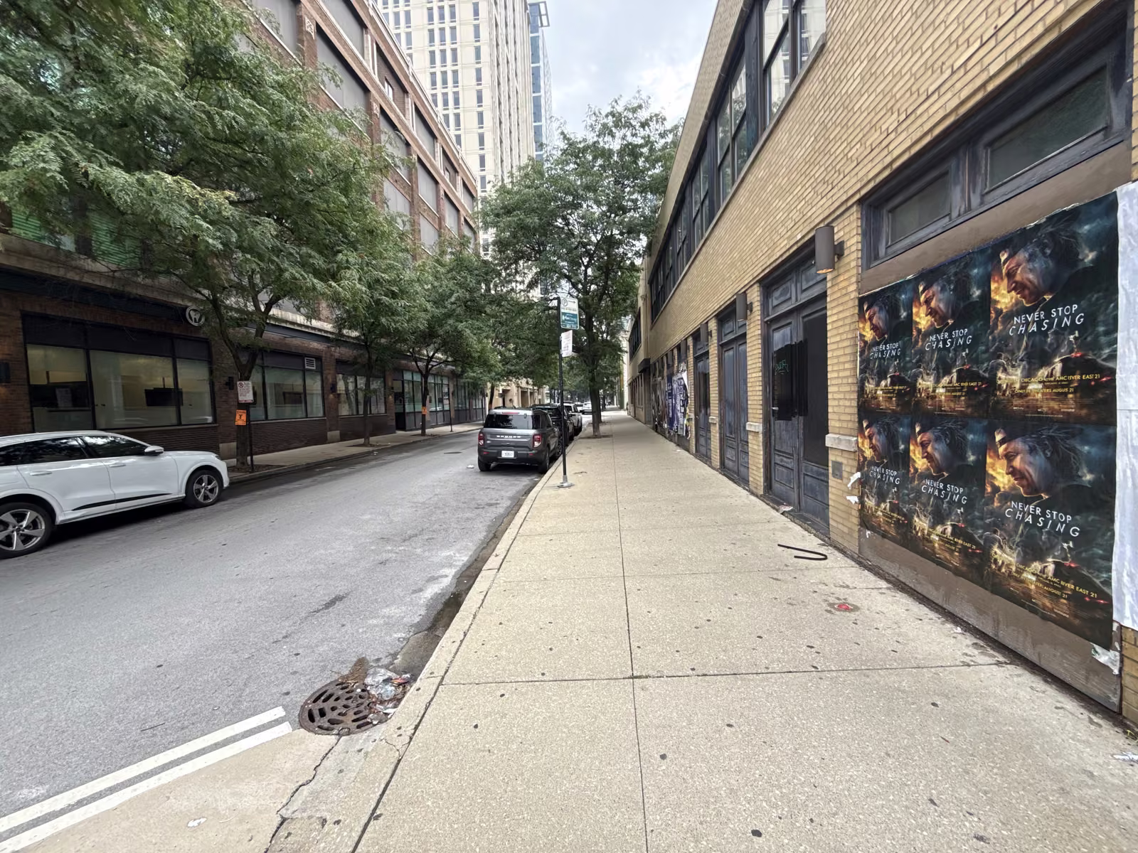 Never Stop Chasing wild posting at 1224 S Wabash Ave, South Loop, Chicago