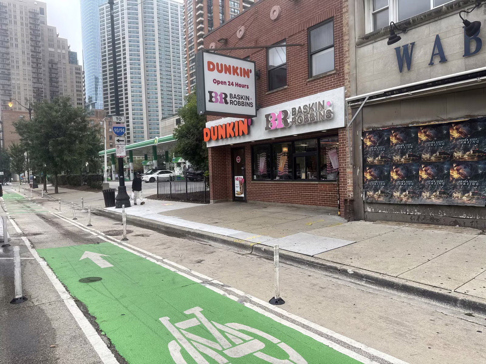Never Stop Chasing wild posting at 1233 S Wabash Ave, South Loop, Chicago