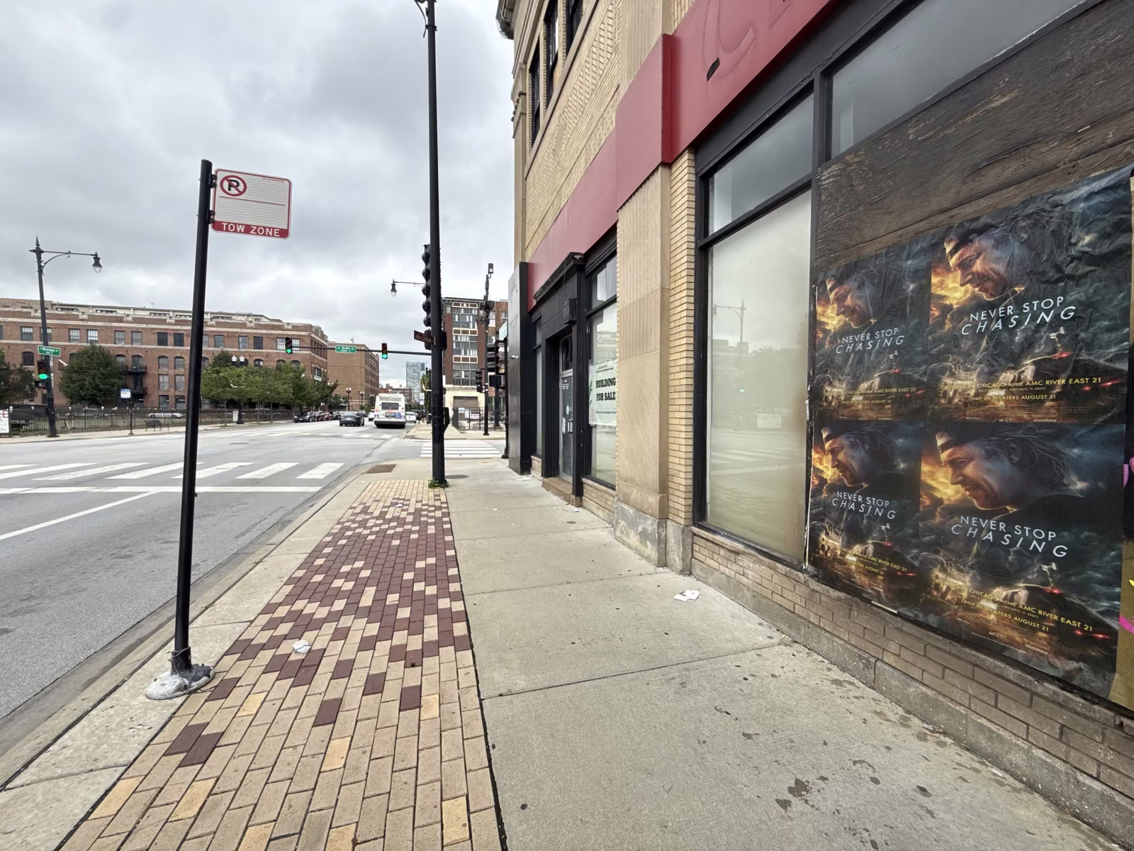 Never Stop Chasing wild posting at 2408 S Michigan Ave, Near South Side, Chicago