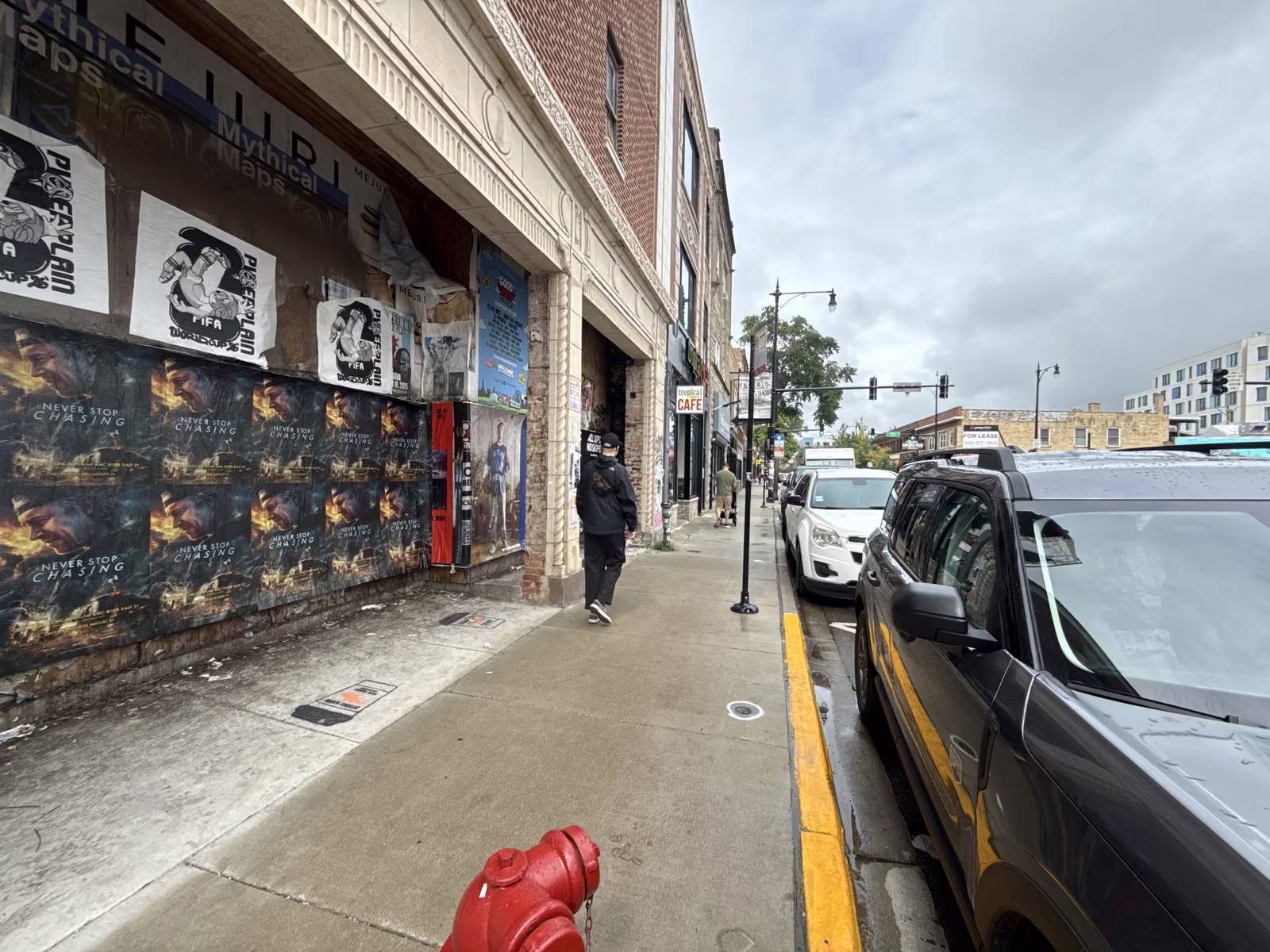 Never Stop Chasing wild posting at Logan Square – 2620 N Milwaukee Ave, Logan Square, Chicago